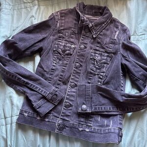 True Religion black Jean Jacket